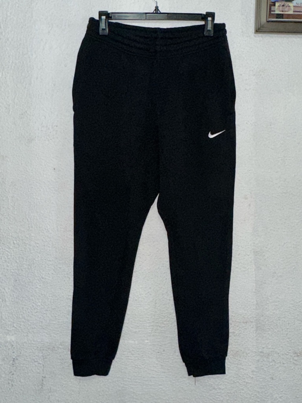 Nike Black Joggers with White Swoosh Logo